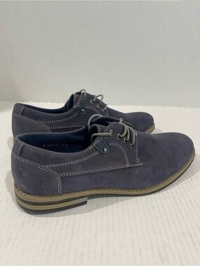 Men's Royal Shoes Casual Faux Suede Lace-Up Shoes Dark Navy Size 8 US!